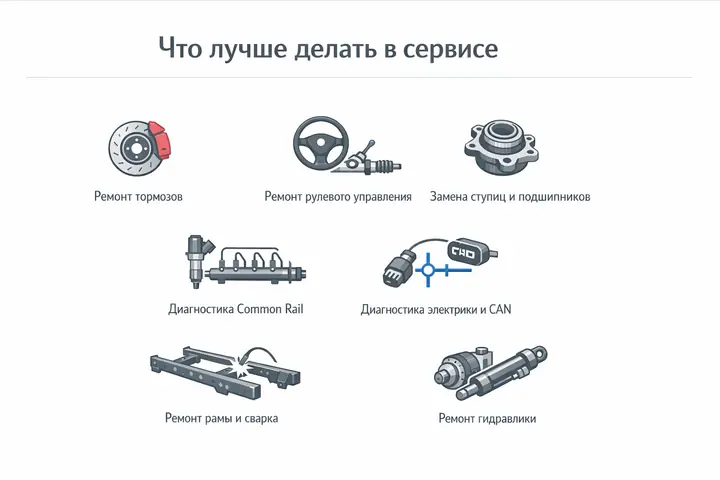 Сервис или "сам себе мастер": какие работы по китайским грузовикам лучше не делать без квалификации