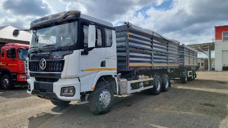 Автопоезд-зерновоз SHACMAN X3000 6×4, 30+30 м³, фото 2